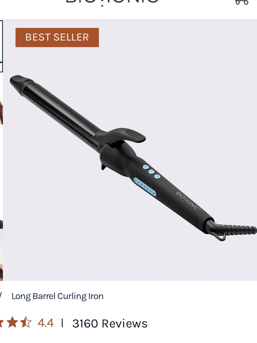 Bio Ionic Long Barrel Curling Iron